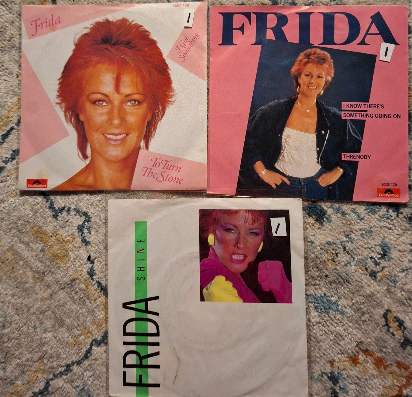 Frida (ABBA) - 3x 7 inch vinyl singles (Pop), Cd's en Dvd's, Gebruikt, 7 inch, Ophalen of Verzenden, Pop