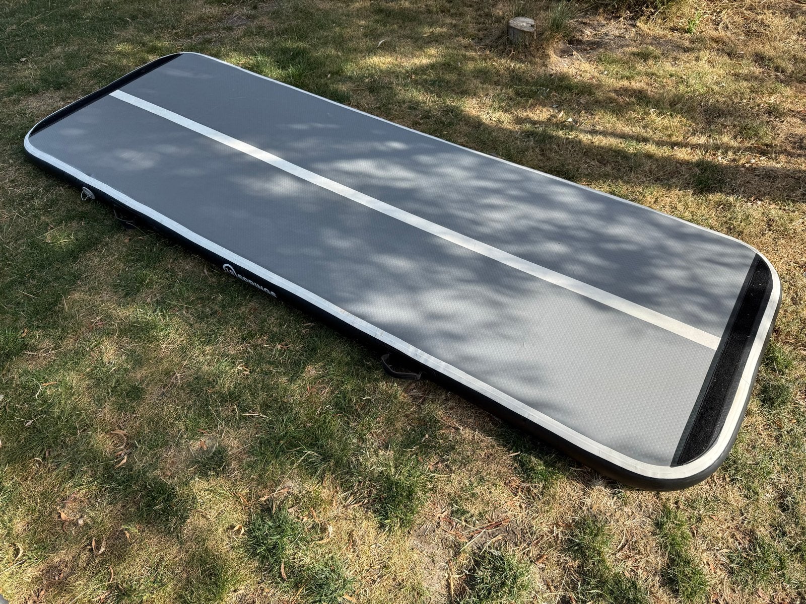 12 Springs Airtrack met pomp en draagtas 300x100x10, Ophalen, Zo goed als nieuw