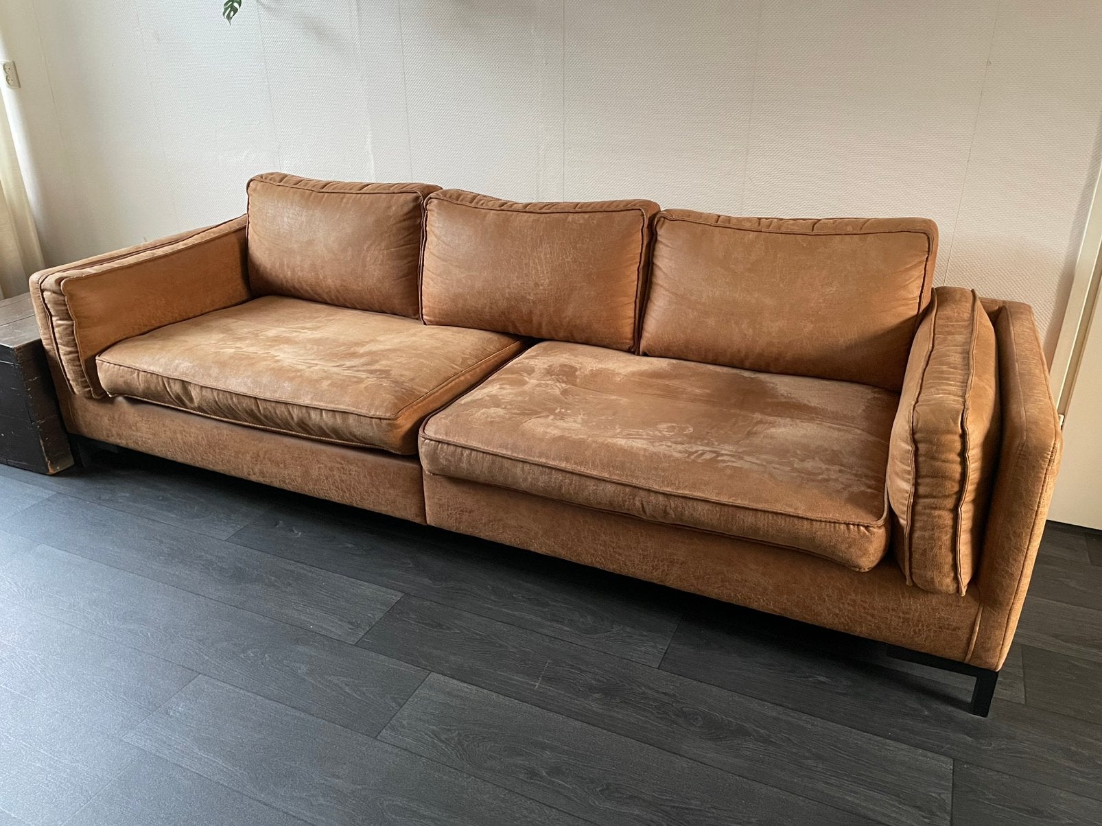 Te koop 3 zits bank, Ophalen, Driepersoons, 75 tot 100 cm, Zo goed als nieuw