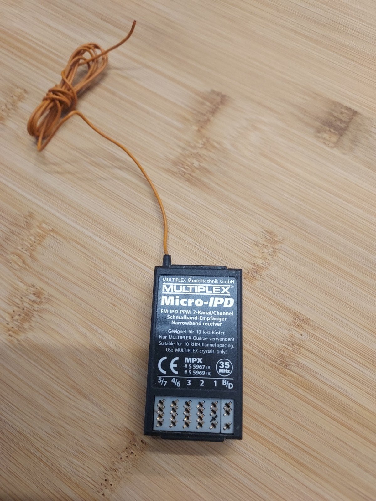 MULTIPLEX Micro-IPD 35 MHz 7-kanaals ontvanger, Hobby en Vrije tijd, Modelbouw | Radiografisch | Vliegtuigen, Ophalen of Verzenden