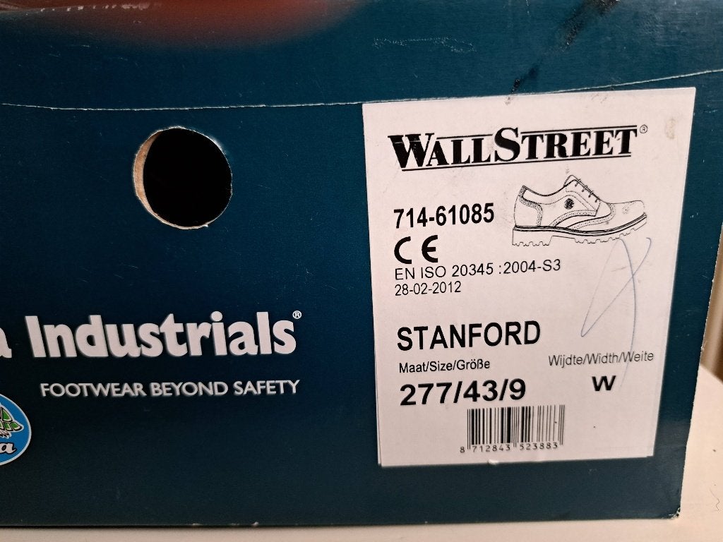 werkschoenen Bata Stanford Maat 43, Zwart, Nieuw, Werkschoenen, Ophalen
