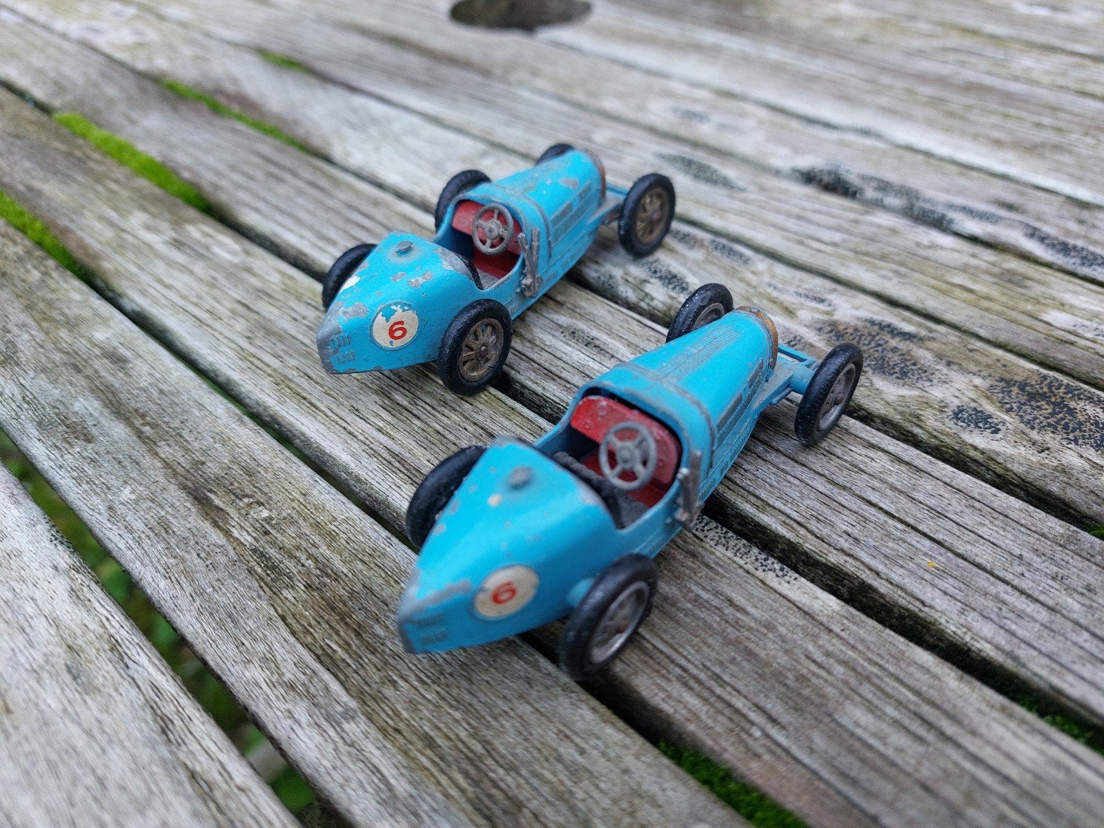 2x Matchbox Models of Yesteryear y-6 1926 Type 35 Bugatti, Ophalen of Verzenden, Gebruikt