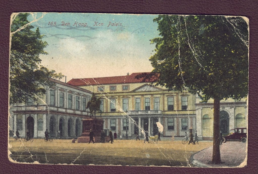 Den Haag - Koninklijk Paleis - 1925 (pst.st. 's Gravenhage), Ophalen of Verzenden, 1920 tot 1940, Gelopen, Zuid-Holland