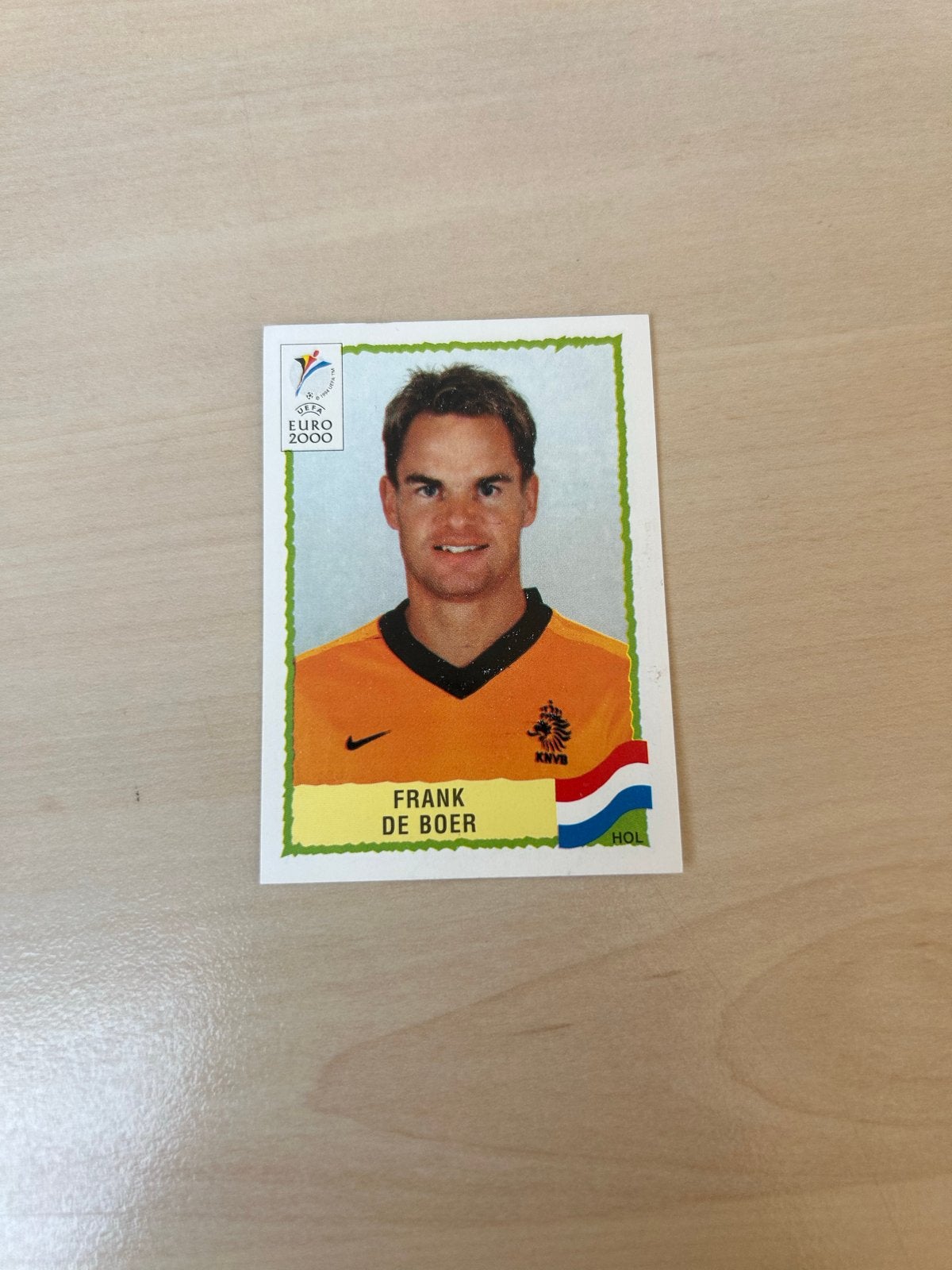 Frank de Boer Panini Sticker Euro 2000, Ophalen of Verzenden, Zo goed als nieuw, Sticker