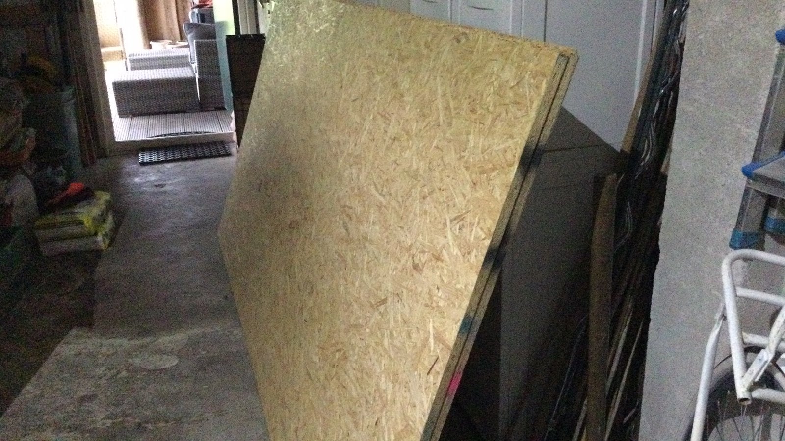 OSB 3 plaat 244x122 18mm, Doe-het-zelf en Verbouw, Platen en Panelen, Ophalen, Gebruikt, Hout, Minder dan 20 mm
