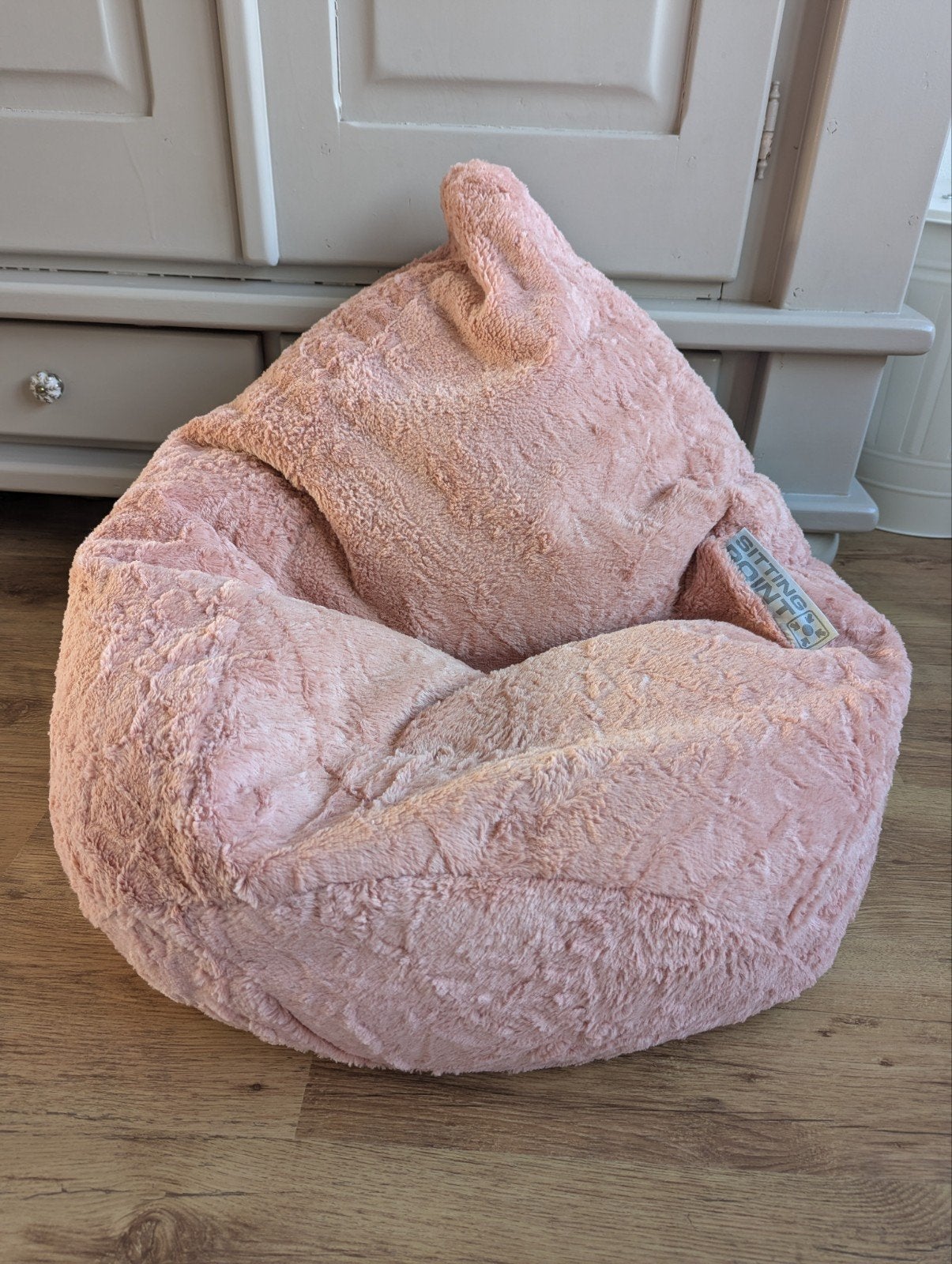 Sitting Point Fluffy Zitzak L - Roze (ca. 70x90 cm), Ophalen, Overige kleuren, Zo goed als nieuw, Eén
