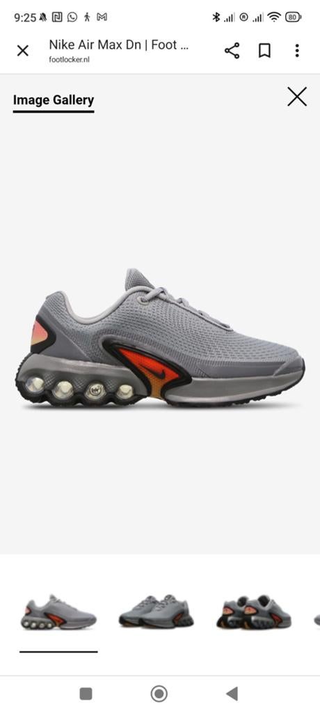 Nike Air Max dn particle grey maat 38, Ophalen of Verzenden, Nieuw, Overige kleuren