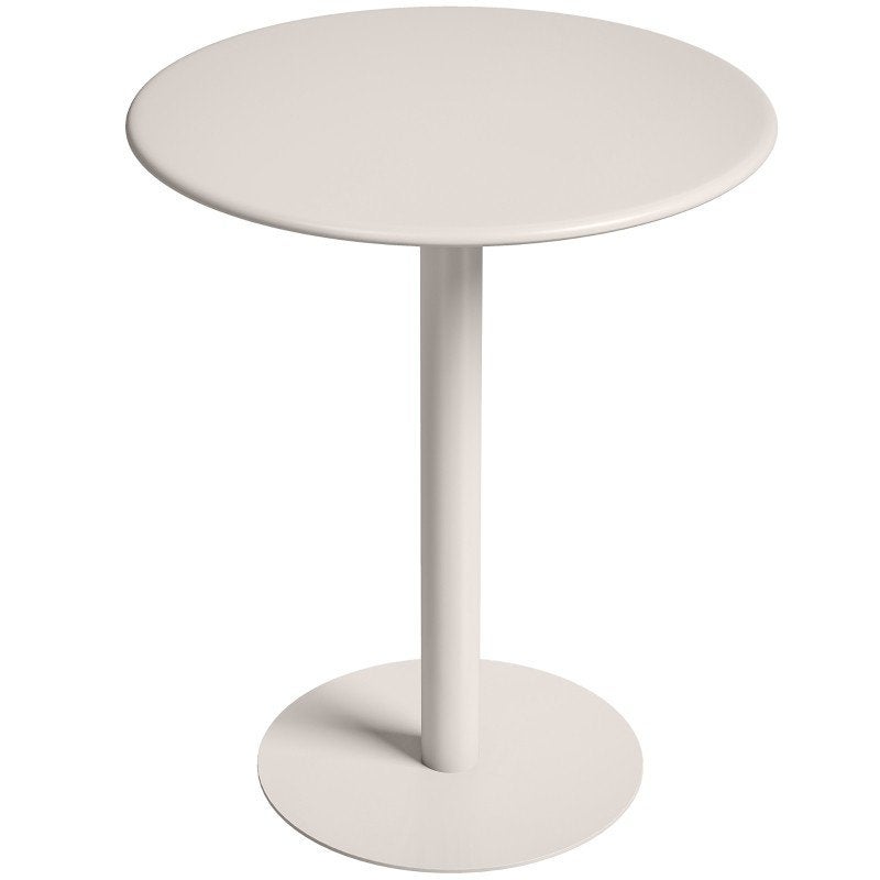 Stijlvolle ronde bistrotafel - Wit metaal, 60 cm, Ophalen of Verzenden