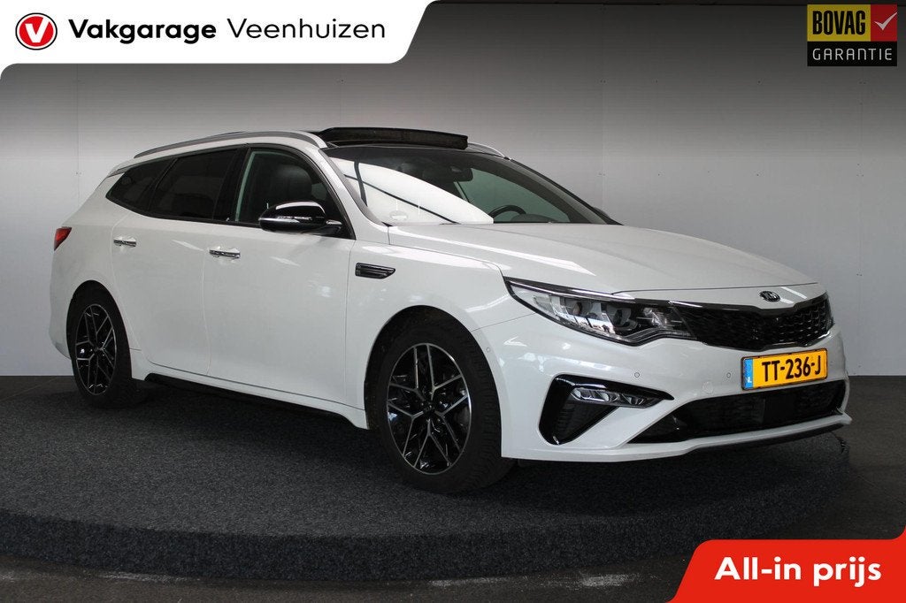 Kia Optima Sportswagon 1.6 T-GDI GT-Line|Rijklaar prijs|Pano, Auto's, Kia, Bedrijf, Te koop, Optima Sportswagon, 360° camera, ABS