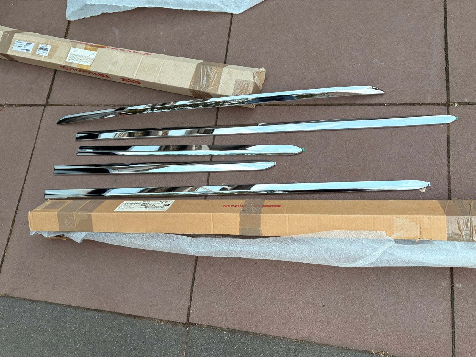 Complete set chromen sierlijsten voor Toyota Prius 3 (ZVW30), Ophalen of Verzenden, Nieuw, Toyota