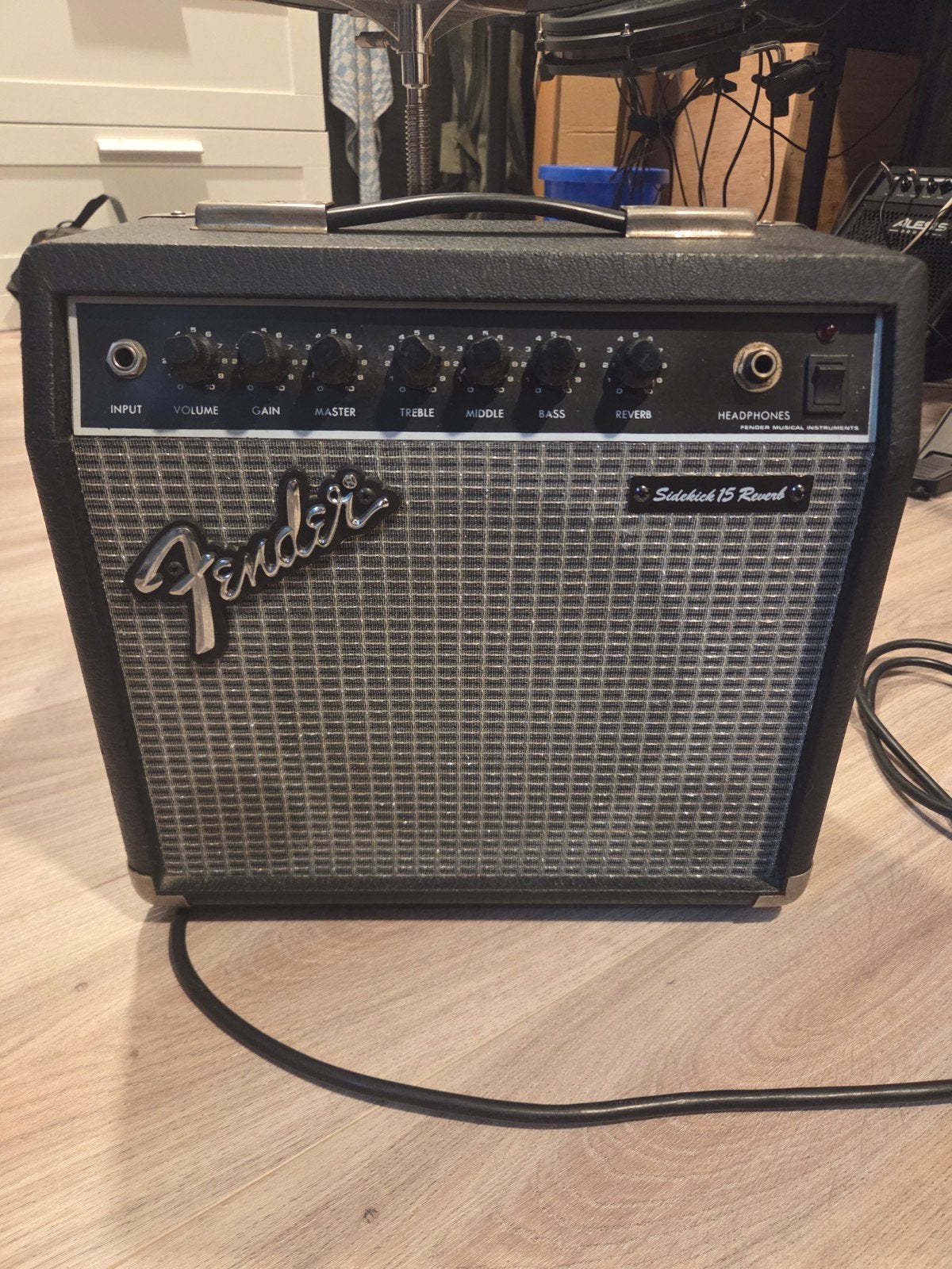 1988 Fender Sidekick Reverb 15 gitaarversterker, Verzenden, Gebruikt, Gitaar, Minder dan 50 watt