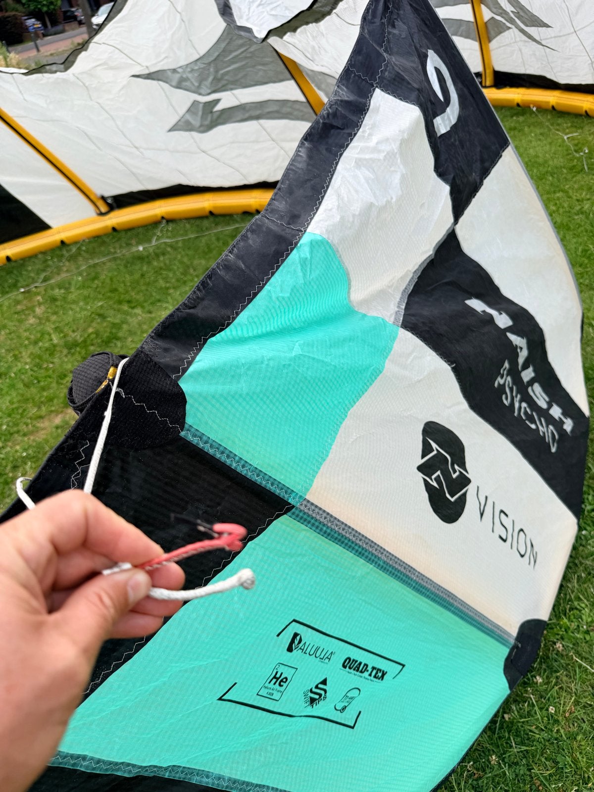 Naish Psycho NVision Kite set (7, 9 m²) incl. Bar, Gebruikt, Kitesurf-set, Geen board, Ophalen of Verzenden
