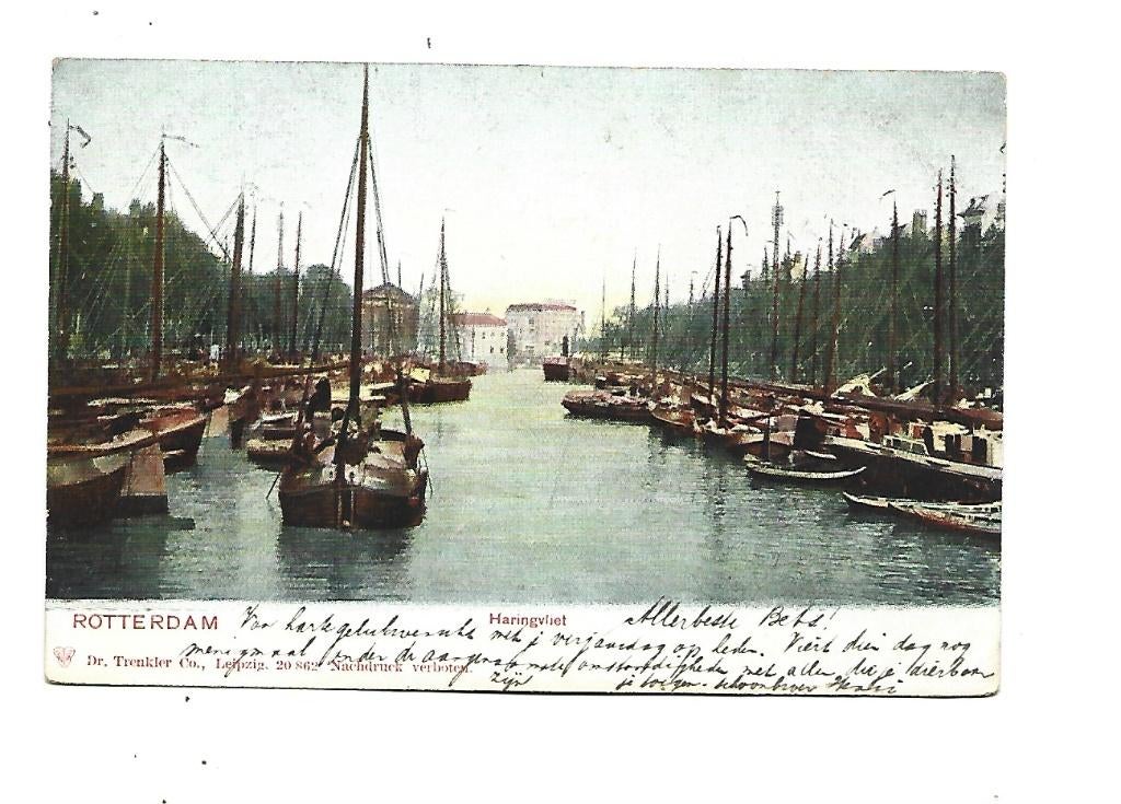 Rotterdam -Haringvliet, Verzenden, Voor 1920, Gelopen, Zuid-Holland