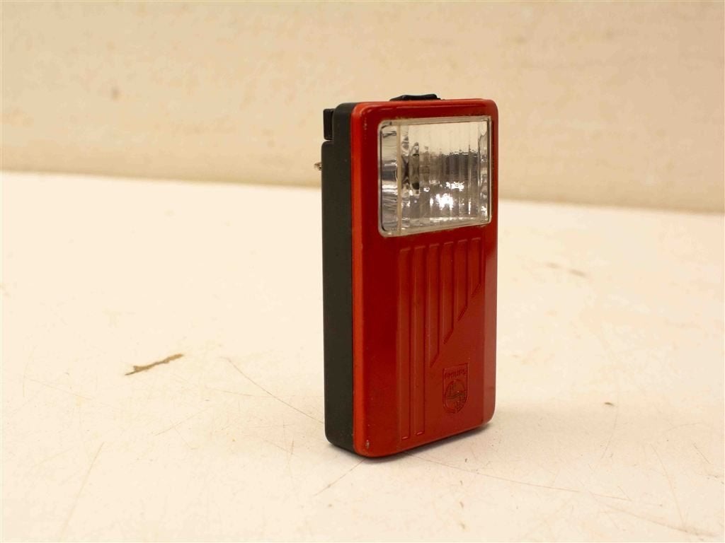 Vintage Philips zaklamp 38110, Caravans en Kamperen, Ophalen of Verzenden, Gebruikt, Accu