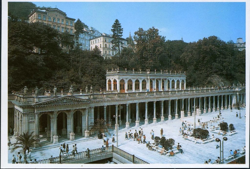 Tsjechie Karlovy Vary bronnen, Verzenden, 1980 tot heden, Ongelopen, Gebouw