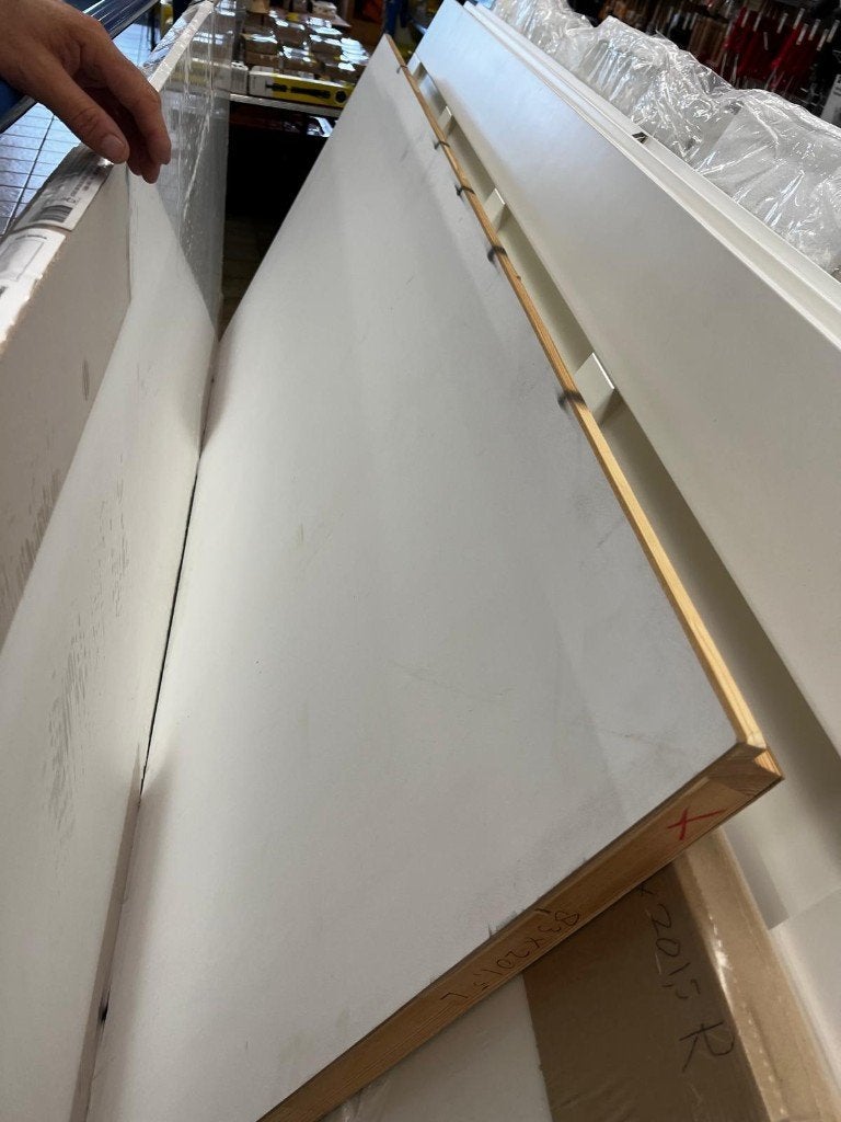Nieuwe opdekdeur board 83x201,5 links, Ophalen, 80 tot 100 cm, Binnendeur, Nieuw