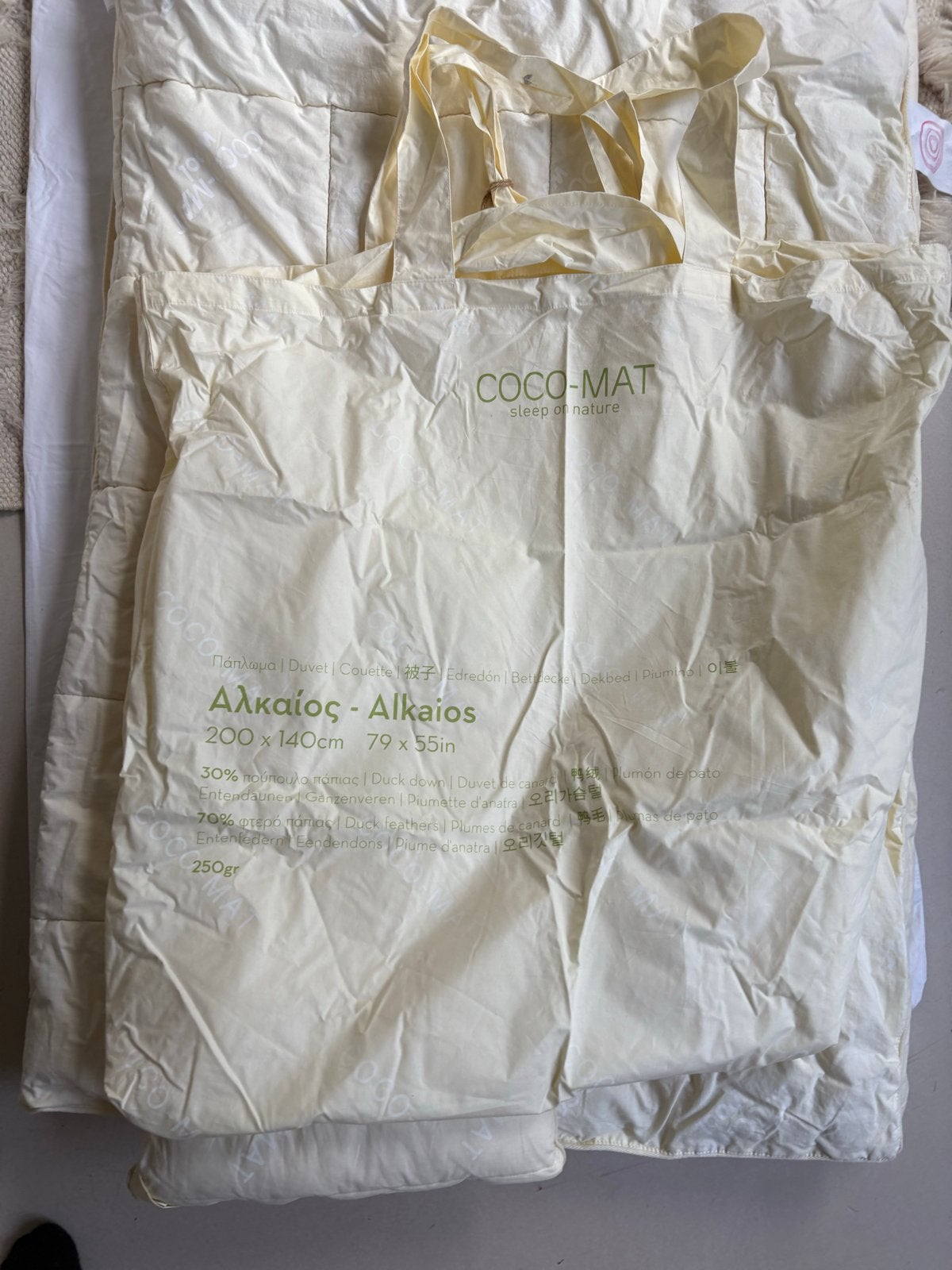 Nieuw Coco-Mat wollen dekbed 105x150 cm, Ophalen, Eenpersoons, Deken of Dekbed, Overige merken