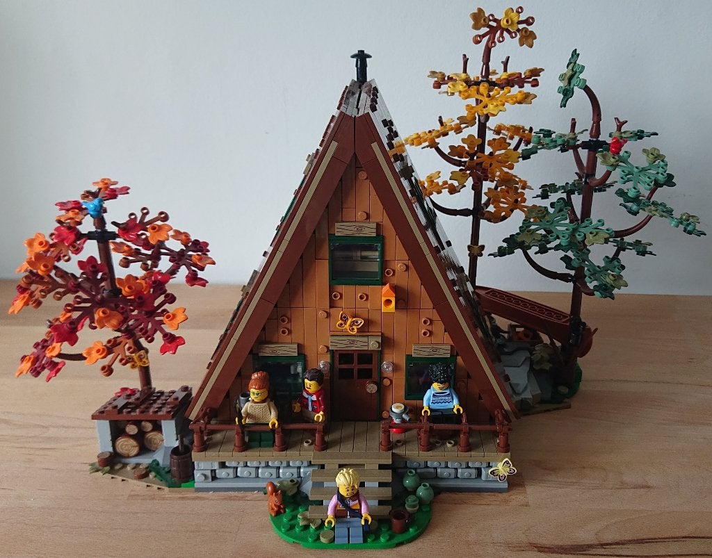 Lego Ideas A-frame boshut 21338, Lego, Ophalen of Verzenden, Ideas, Zo goed als nieuw