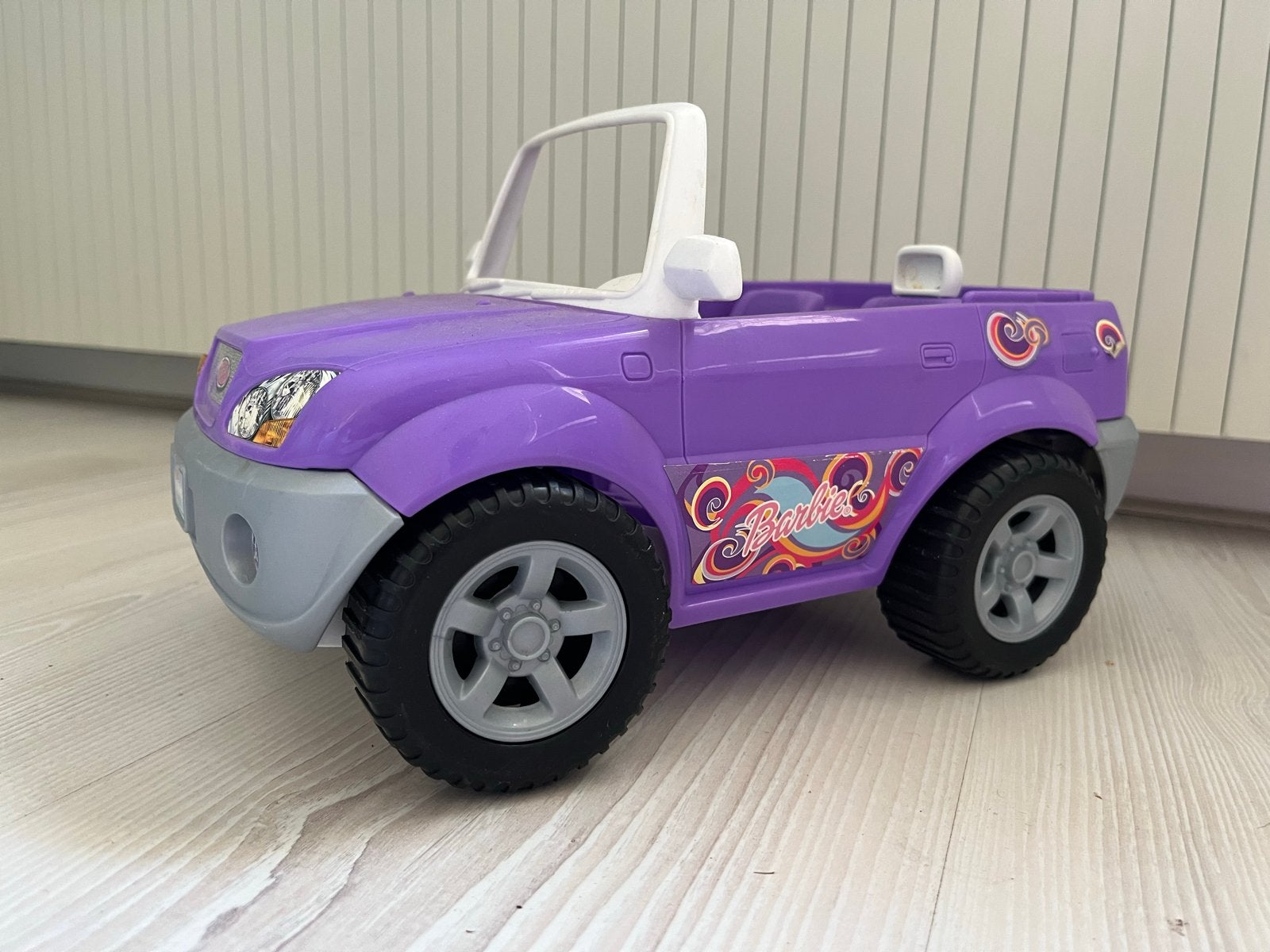 Barbie Auto - Paarse Cabriolet voor Barbiepoppen, Ophalen of Verzenden, Gebruikt, Meisje