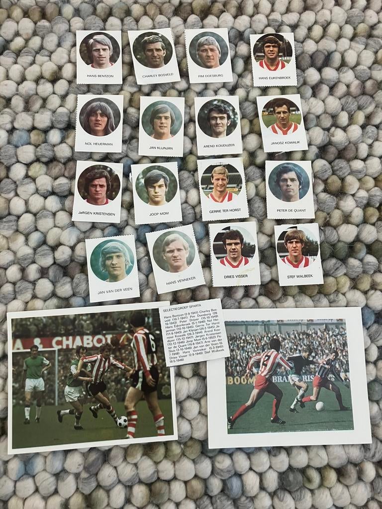 Sparta 1-0 panini 1971-1972, Ophalen of Verzenden, Gebruikt, Sparta, Poster, Plaatje of Sticker