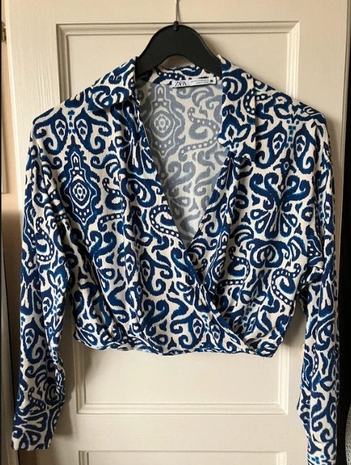 Zara Blouse, Kleding | Dames, Blauw, Zara, Ophalen of Verzenden, Zo goed als nieuw