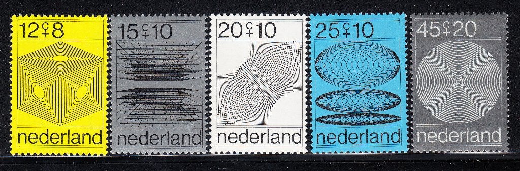 2275 - Nederland nvph 965/969 postfris , Zomerzegels ,, Postzegels en Munten, Postzegels | Nederland, Verzenden, Postfris
