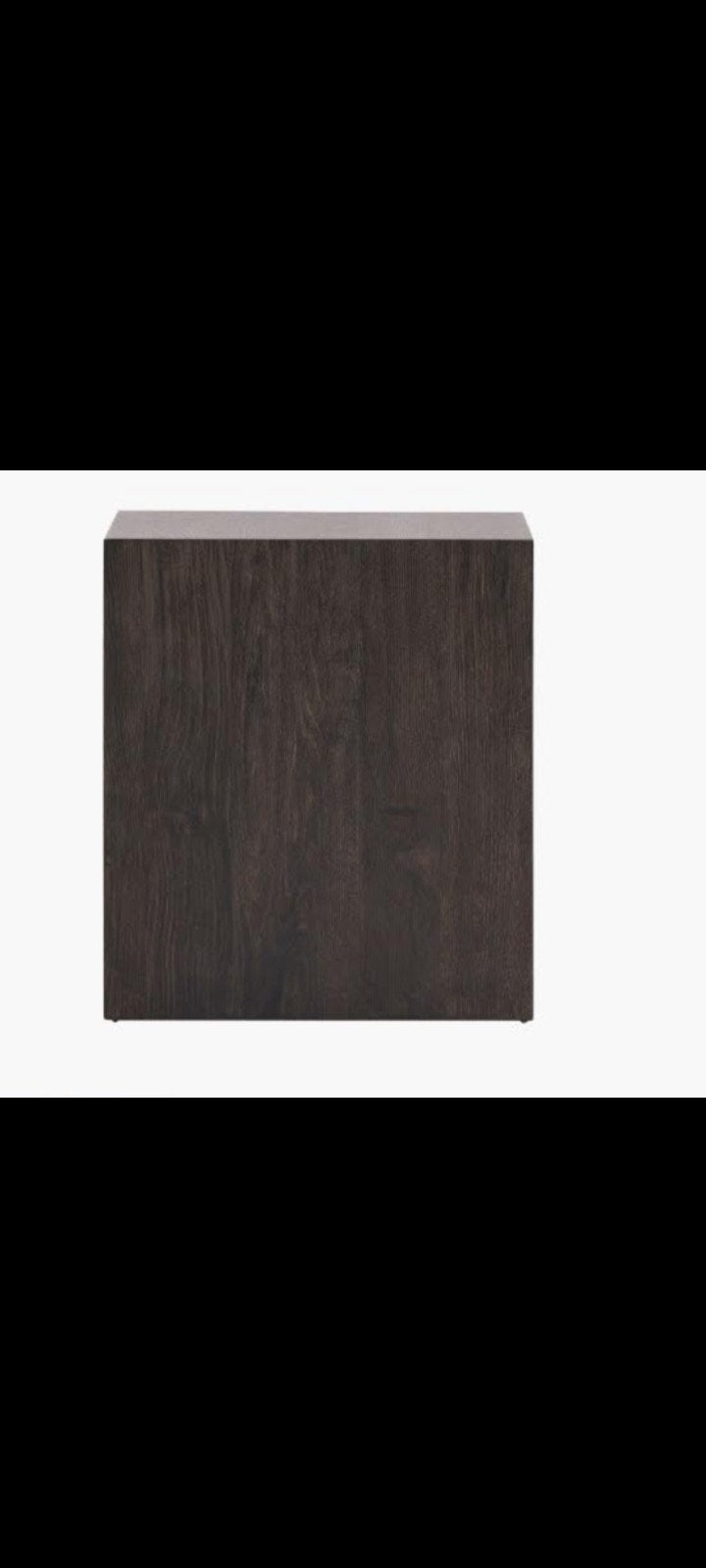 Bijzettafel 2x  blok donkerbruin Japandi, Ophalen, 50 tot 100 cm, Vierkant, 50 tot 100 cm