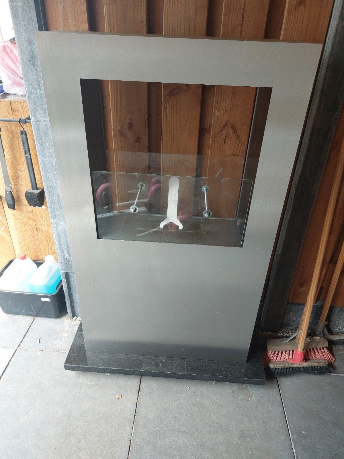 Bio ethanol haard Safretti RVS, Huis en Inrichting, Haarden, Ophalen