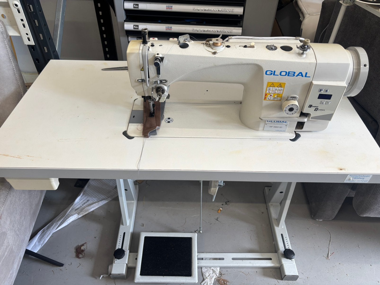 Naaimachine global wf 3955 dd, Ophalen, Gebruikt, Naaimachine, Overige merken