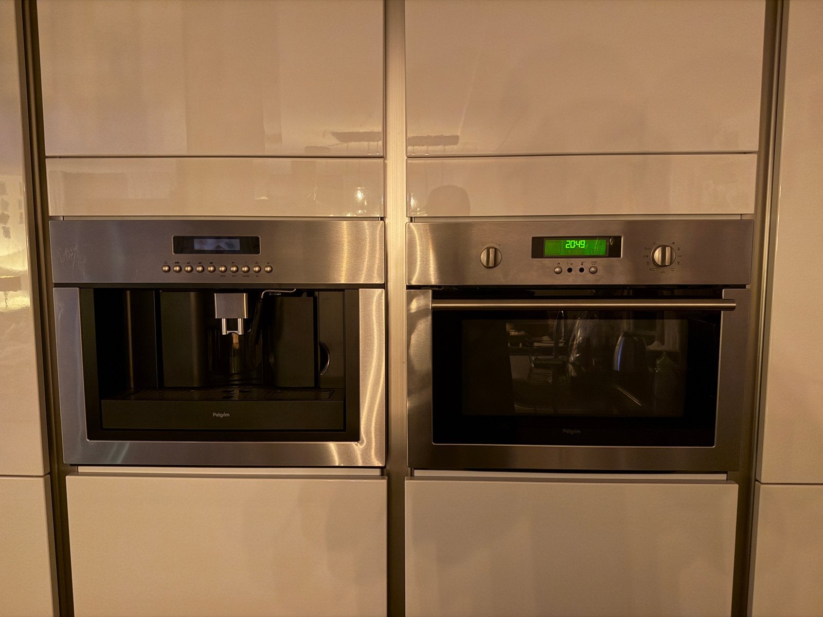 Pelgrim inbouw koffiemachine + combi-magnetron set, Ophalen, Gebruikt