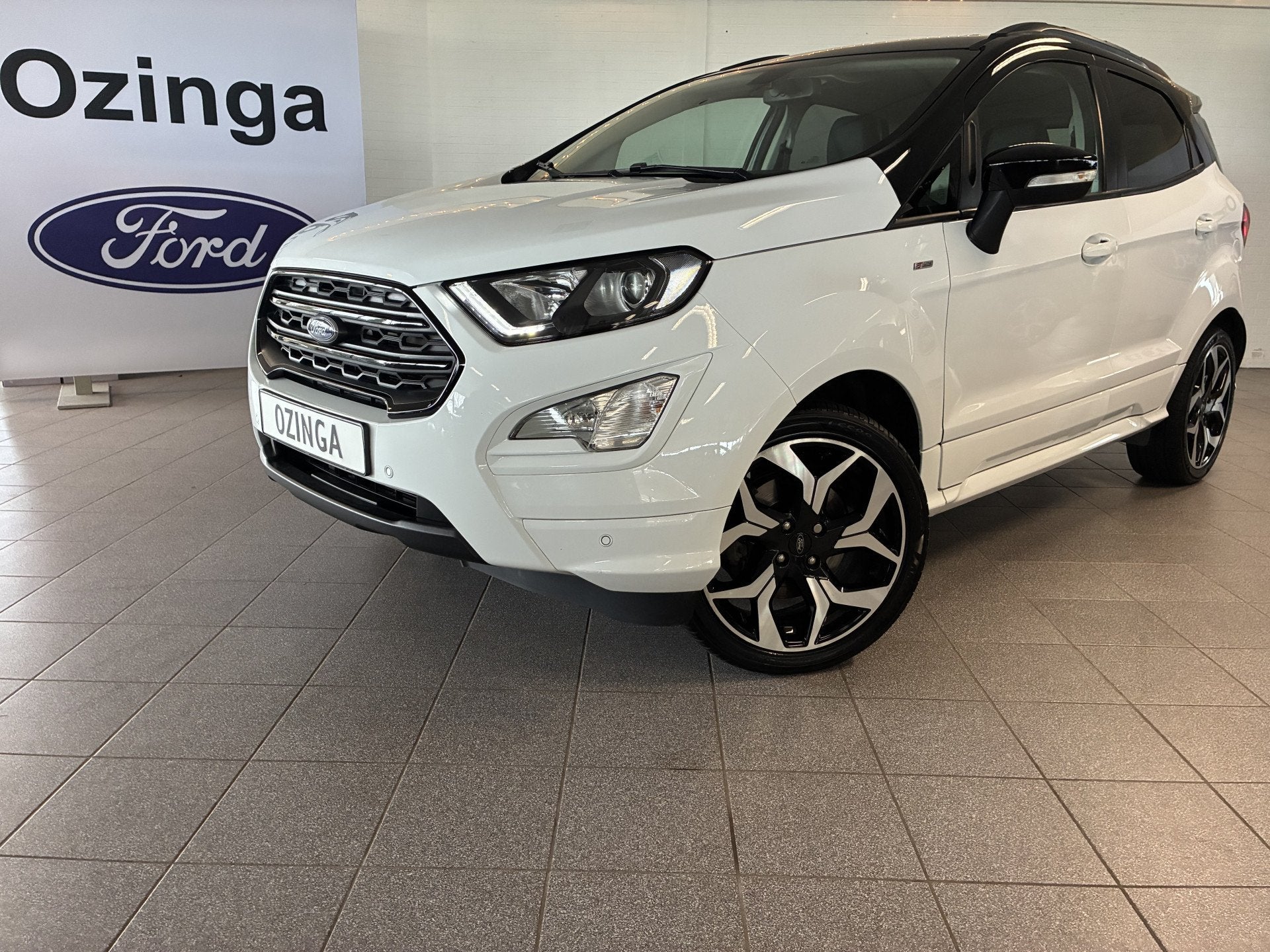 Ford EcoSport EcoBoost ST-Line vol opties! (bj 2018), Auto's, Gebruikt, Euro 6, Ecosport, Wit