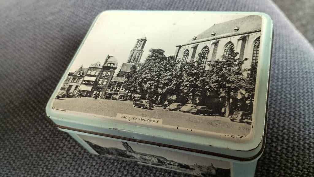 Vintage blikken trommel Zwolle, Ophalen of Verzenden, Gebruikt, Overige