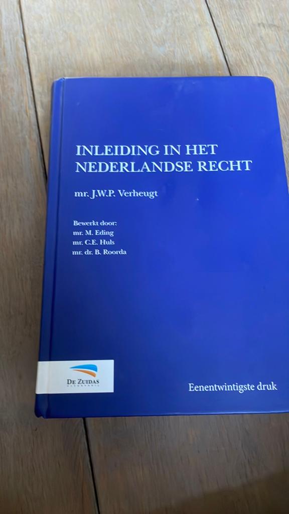 Inleiding in het Nederlandse Recht - mr. J.W.P. Verheugt, Boeken, Ophalen of Verzenden, Gamma, Gelezen, WO