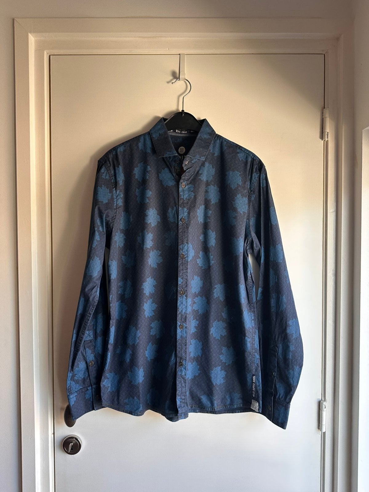 Noize overhemd maat M (ZGAN), Ophalen of Verzenden, Zo goed als nieuw, Blauw, Halswijdte 39/40 (M)