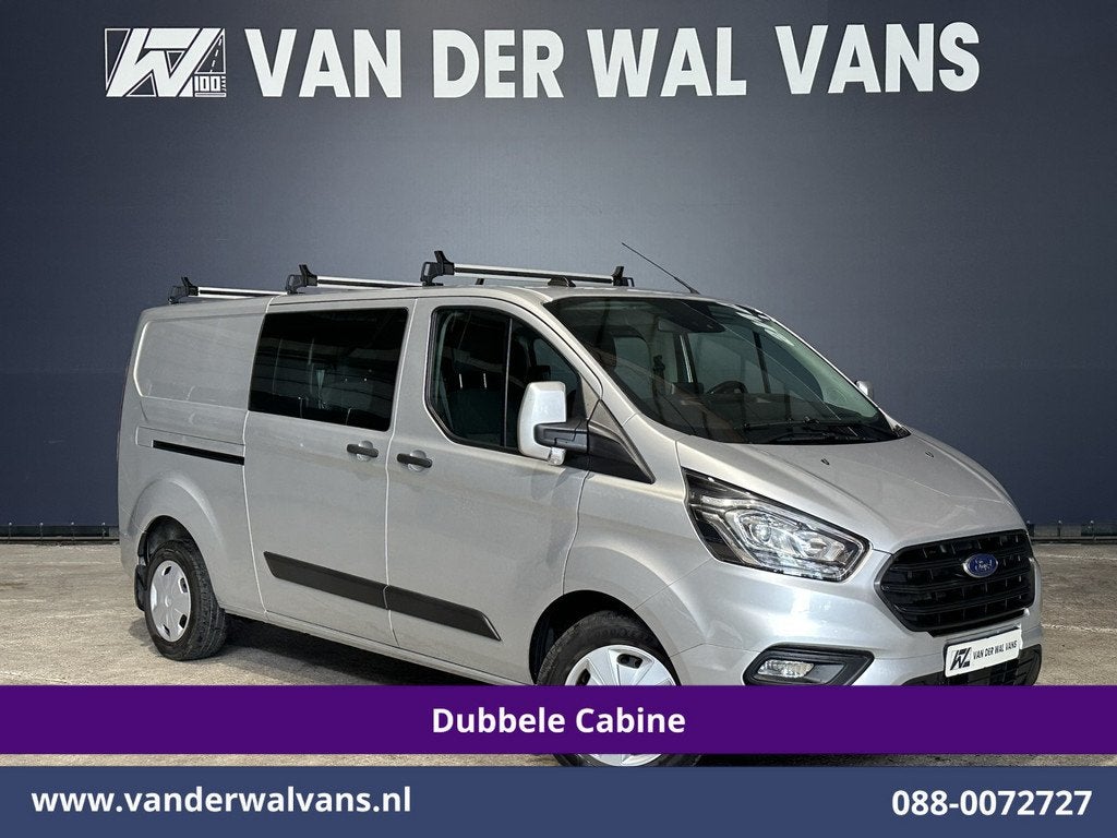Ford Transit Custom 2.0 TDCI 131pk L2H1 Dubbele Cabine Euro6, Voorwielaandrijving, 2800 kg, Bedrijf, LED verlichting