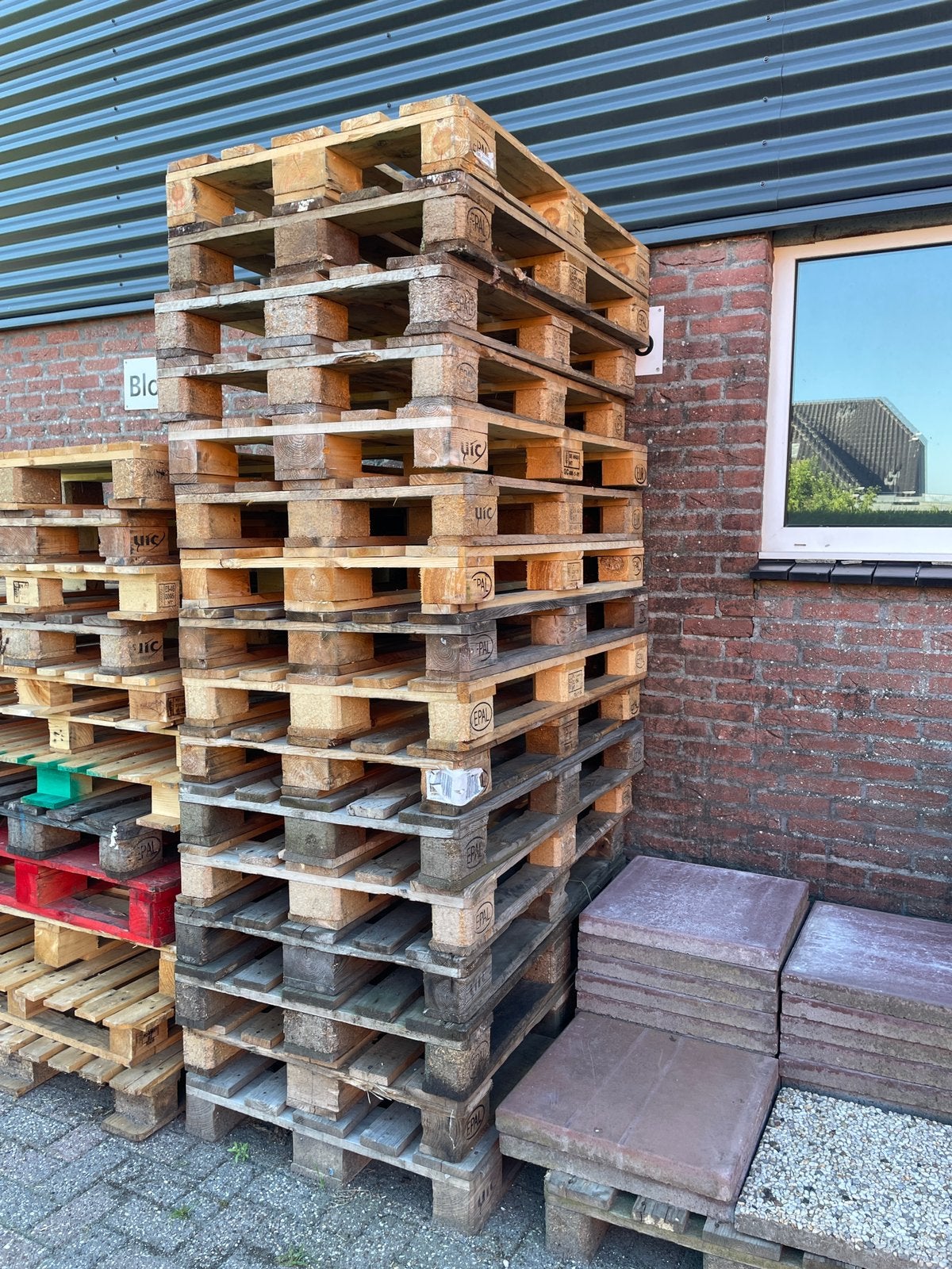 Euro Pallets, Doe-het-zelf en Verbouw, Hout en Planken, Ophalen, Gebruikt, Pallet, Minder dan 200 cm