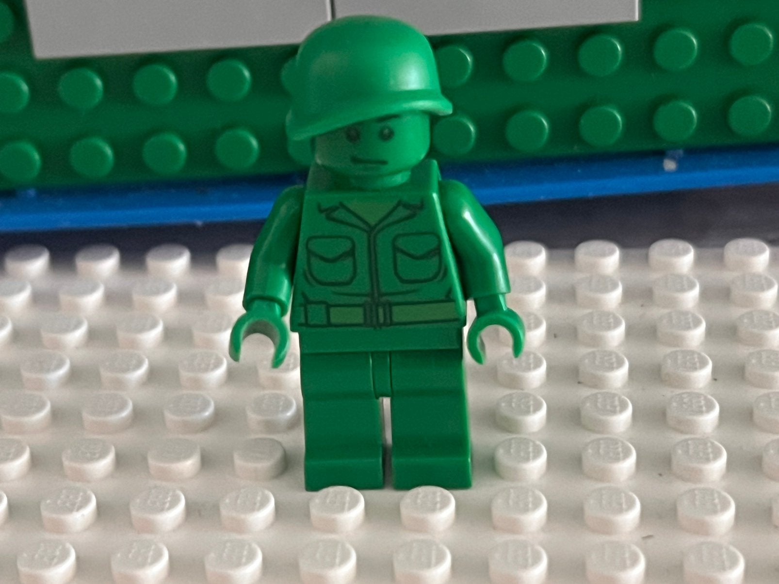 Lego minifiguur green army man, Ophalen of Verzenden, Zo goed als nieuw