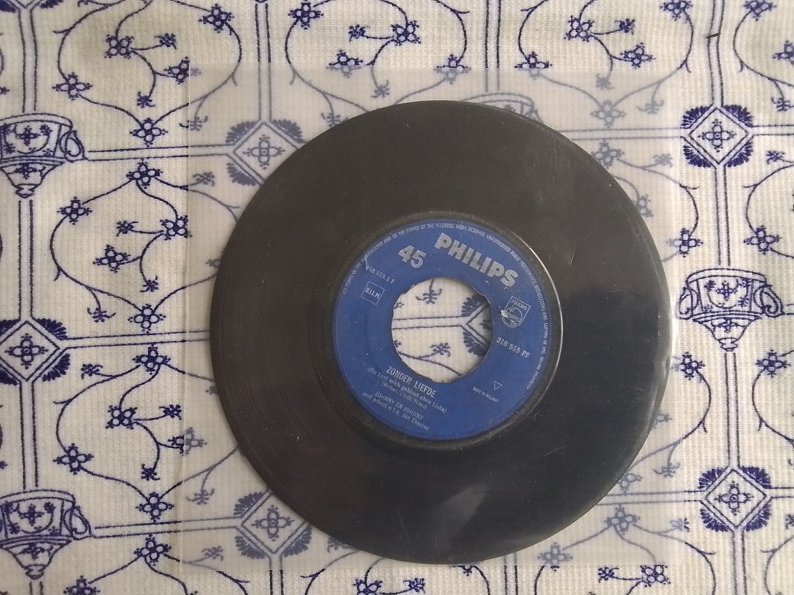 Johnny & Johnny             Zonder liefde, Ophalen of Verzenden, Gebruikt, 7 inch, Nederlandstalig