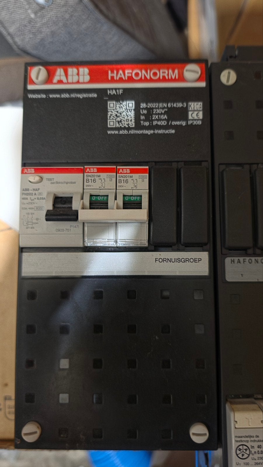 ABB Hafonorm Groepenkast met Aardlekschakelaars en Automaten, Ophalen of Verzenden, Gebruikt, ABB, Groepenkast
