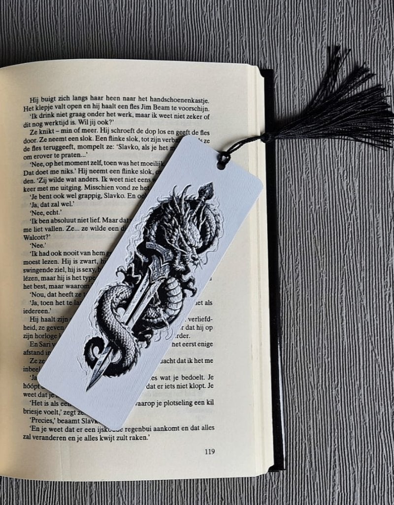 Fantasy Boekenlegger Draak en Zwaard, Verzenden, Nieuw