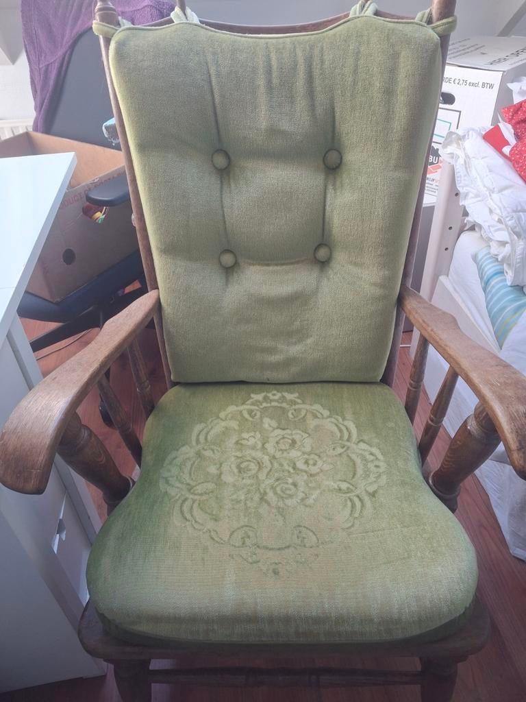 Vintage Oma Stoel - Comfortabele Fauteuil, Huis en Inrichting, Stoelen, Ophalen, Gebruikt, Overige kleuren, Vintage, Klassiek