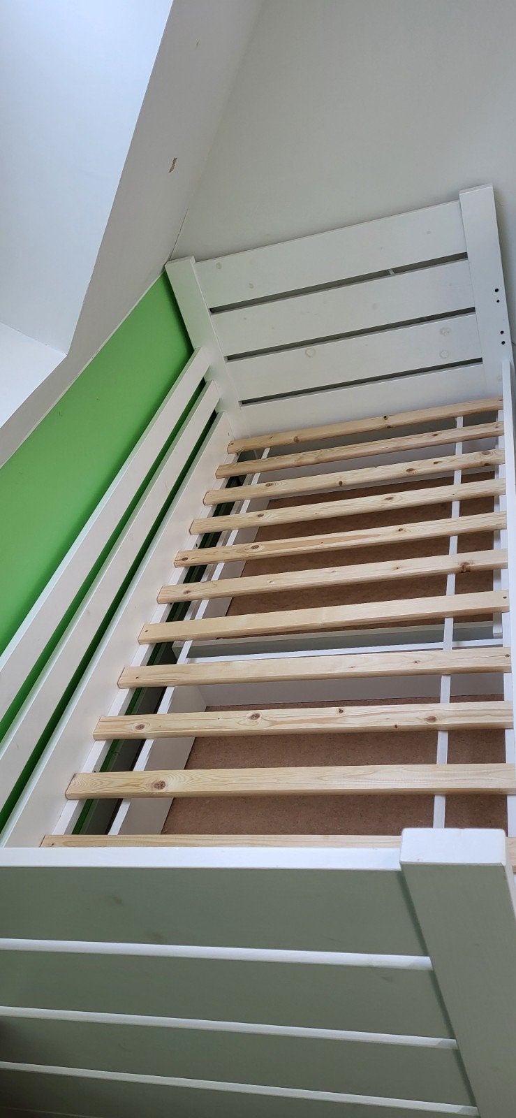 Rockwood massief bed met afneembare uitvalbescherming, Ophalen, Gebruikt, 90 cm, Eenpersoons