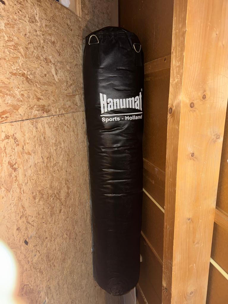 Hanumat bokszak 180cm incl ketting & bandages, Ophalen, Zo goed als nieuw, Bokszak