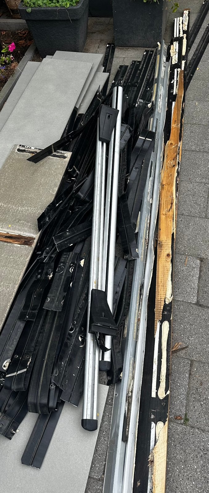 Aluminium strips en oud metaal, Ophalen, Gebruikt, Aluminium