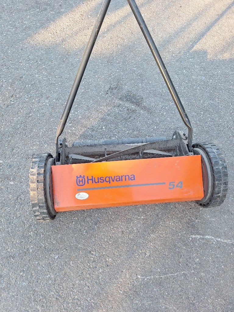 Husqvarna kooimaaier, Tuin en Terras, Grasmaaiers, Ophalen, Handgrasmaaier, Zo goed als nieuw, Kooimesmaaier