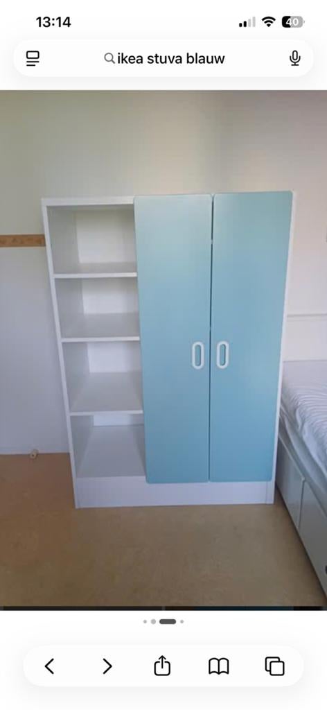 Ikea Stuva kast. Zwarte deurtjes., Ophalen, 50 tot 100 cm, Zo goed als nieuw, 150 tot 200 cm