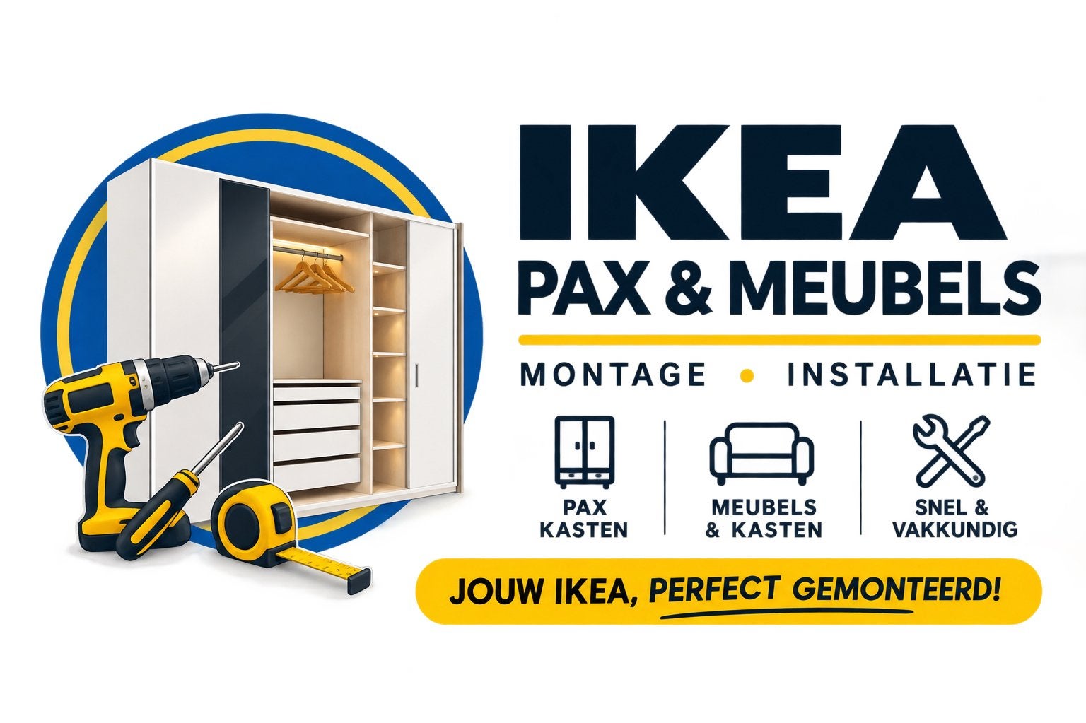 Ikea Pax kast monteren of montage van bureaus tafels bedden