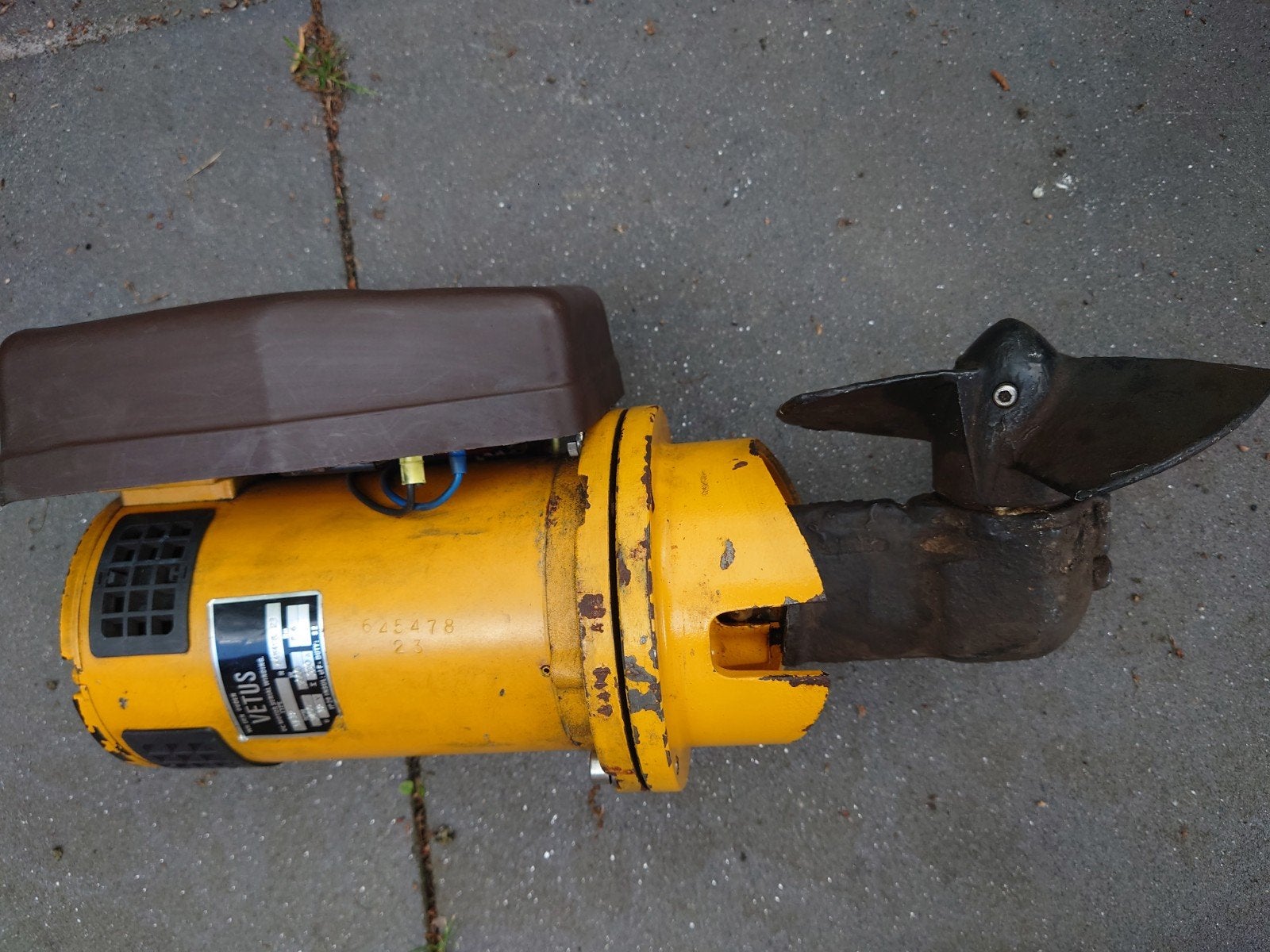 Vetus Boegschroef 3 kW - 45 kg druk inclusief Handleiding, Ophalen of Verzenden, Gebruikt, Motor en Techniek