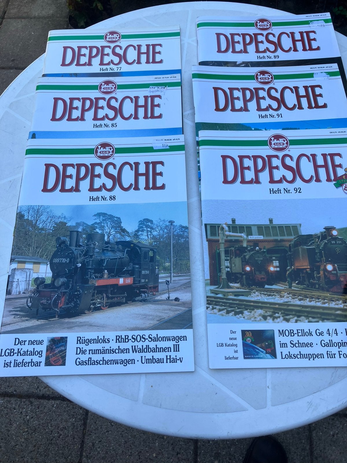 Lgb depeche div nrs €4,00 per stuk exclusief verzendkosten, Ophalen of Verzenden, LGB