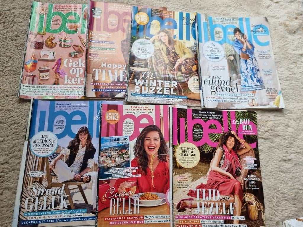 7x Libelle magazine tijdschrift - meivakantie leesvoer, Boeken, Tijdschriften en Kranten, Ophalen of Verzenden, Gelezen, Damesbladen